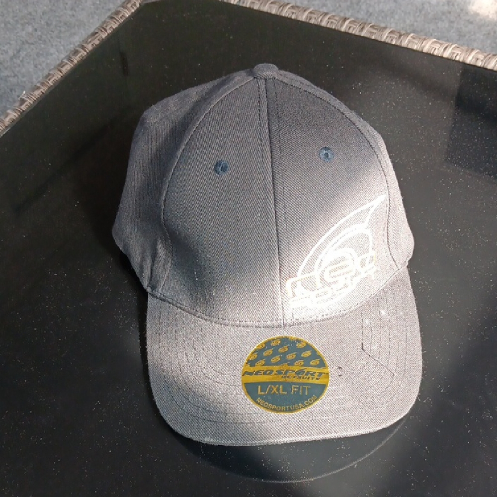 Neo Sport Men's Baseball Cap Size L/XL Gray 100% Cotton.